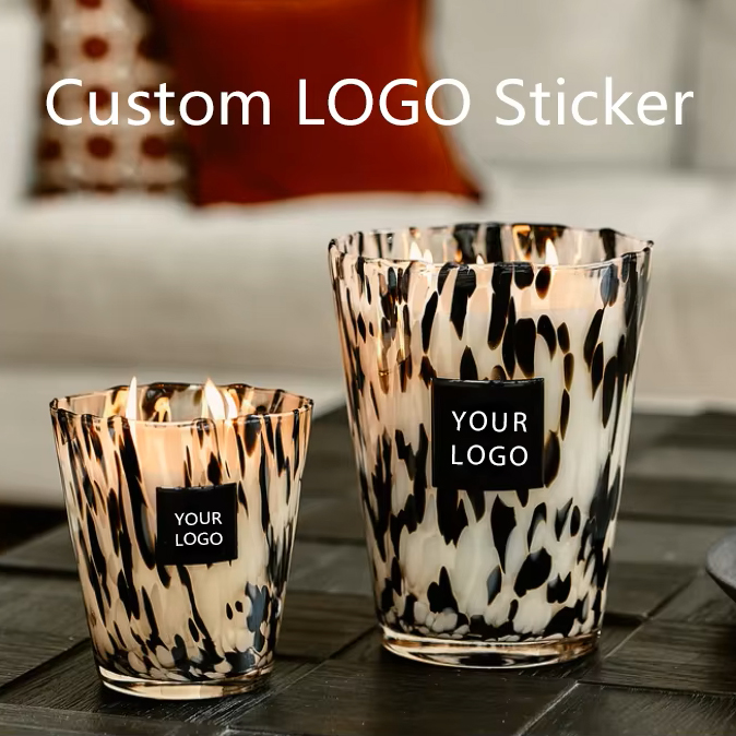 Personalised Candle Label - Adesivos de cúpula epóxi com logotipo
