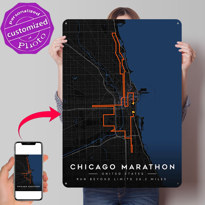 Custom Map Poster - Mapa do Percurso da Maratona de