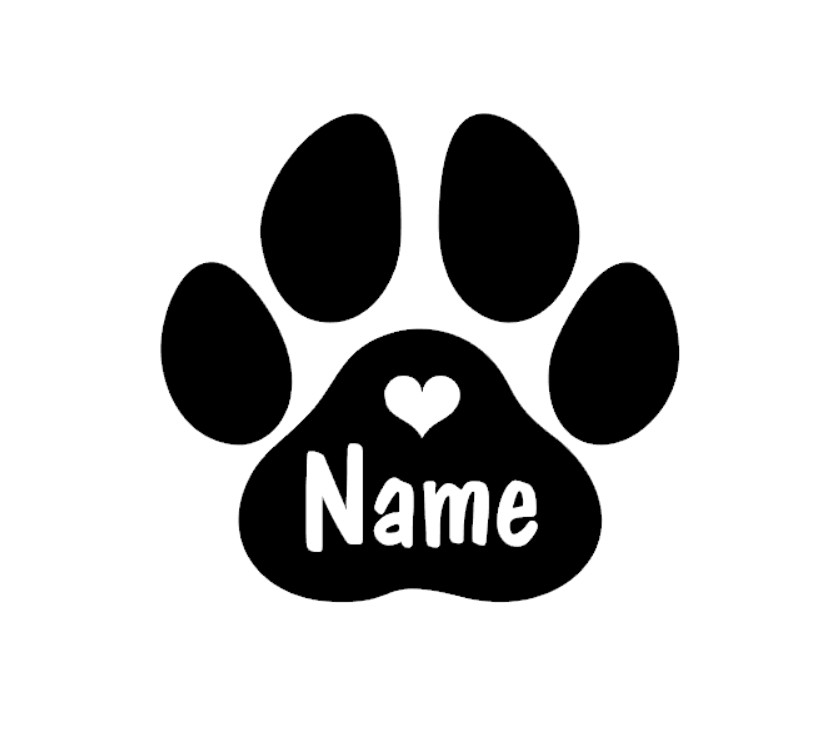 Pet Portrait Custom - 2 peças de decalque personalizado com