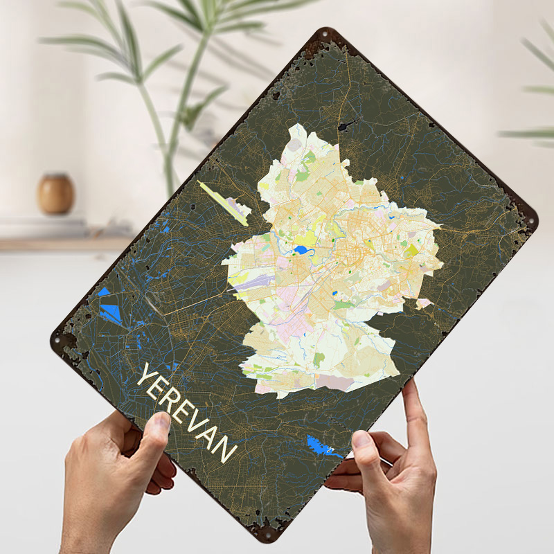Mapa da Cidade de Yerevan em P - Custom Map Poster avaliação e preço