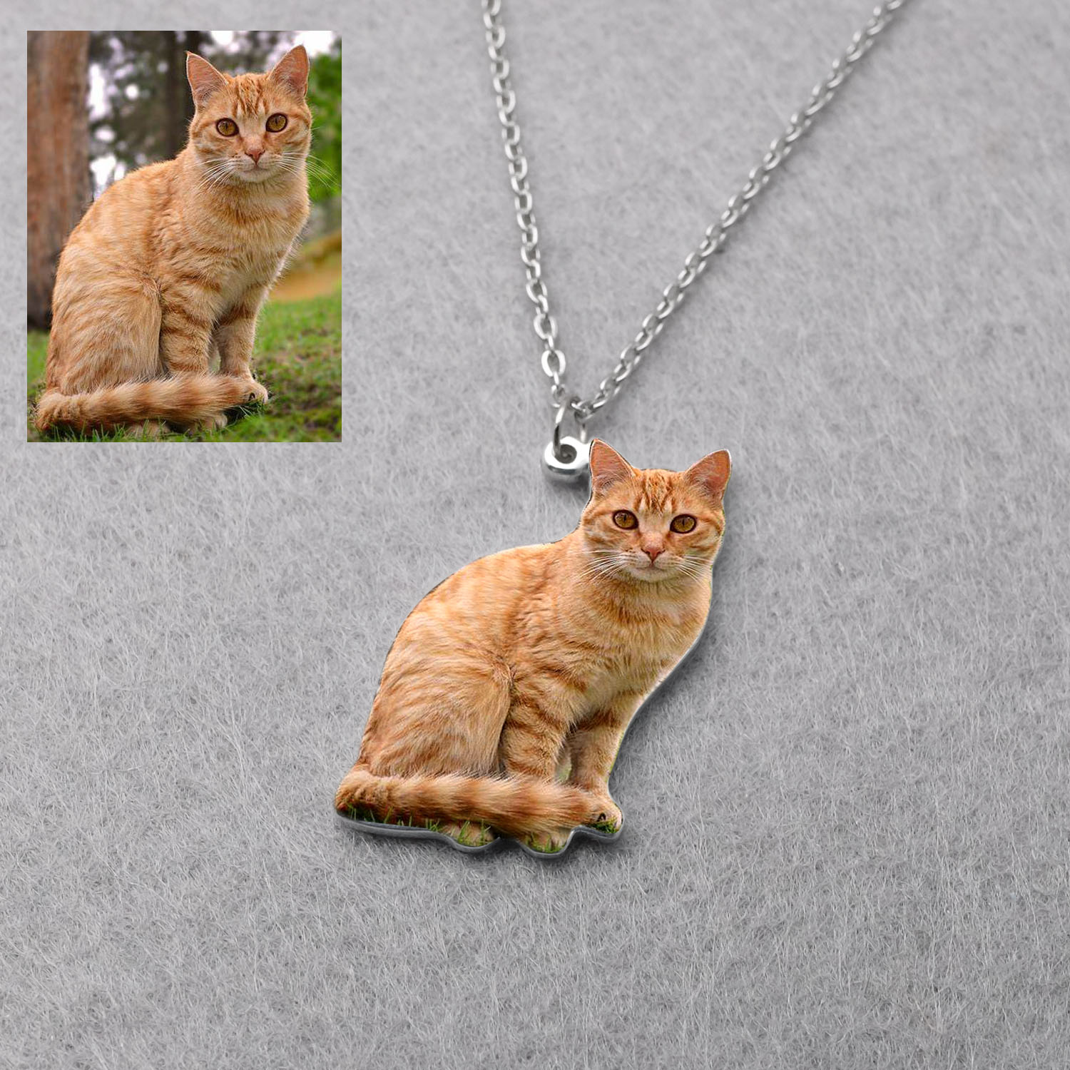 Colar Personalizado com Foto d - Pet Portrait Custom avaliação e preço