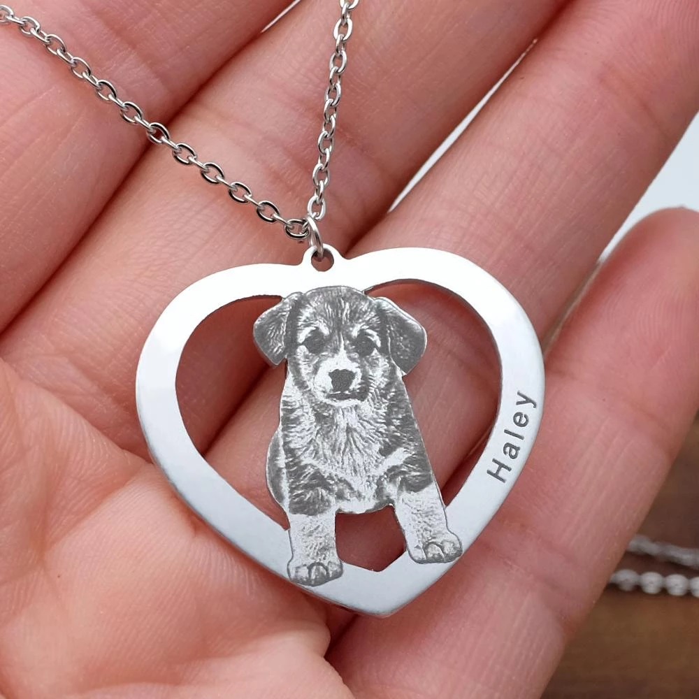 Colar Personalizado com Foto d - Pet Portrait Custom avaliação e preço