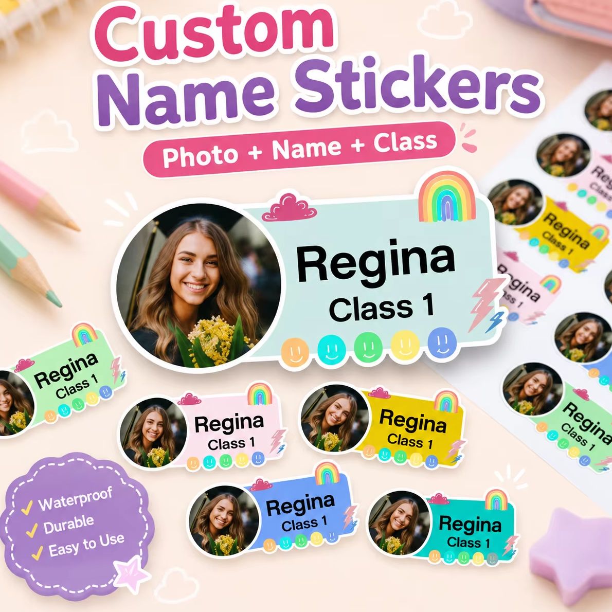 Etiquetas personalizadas com f - Custom Photo Book avaliação e preço
