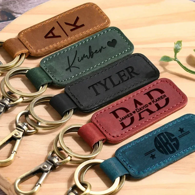 Chaveiro de couro com logotipo - Initial Ring Custom avaliação e preço