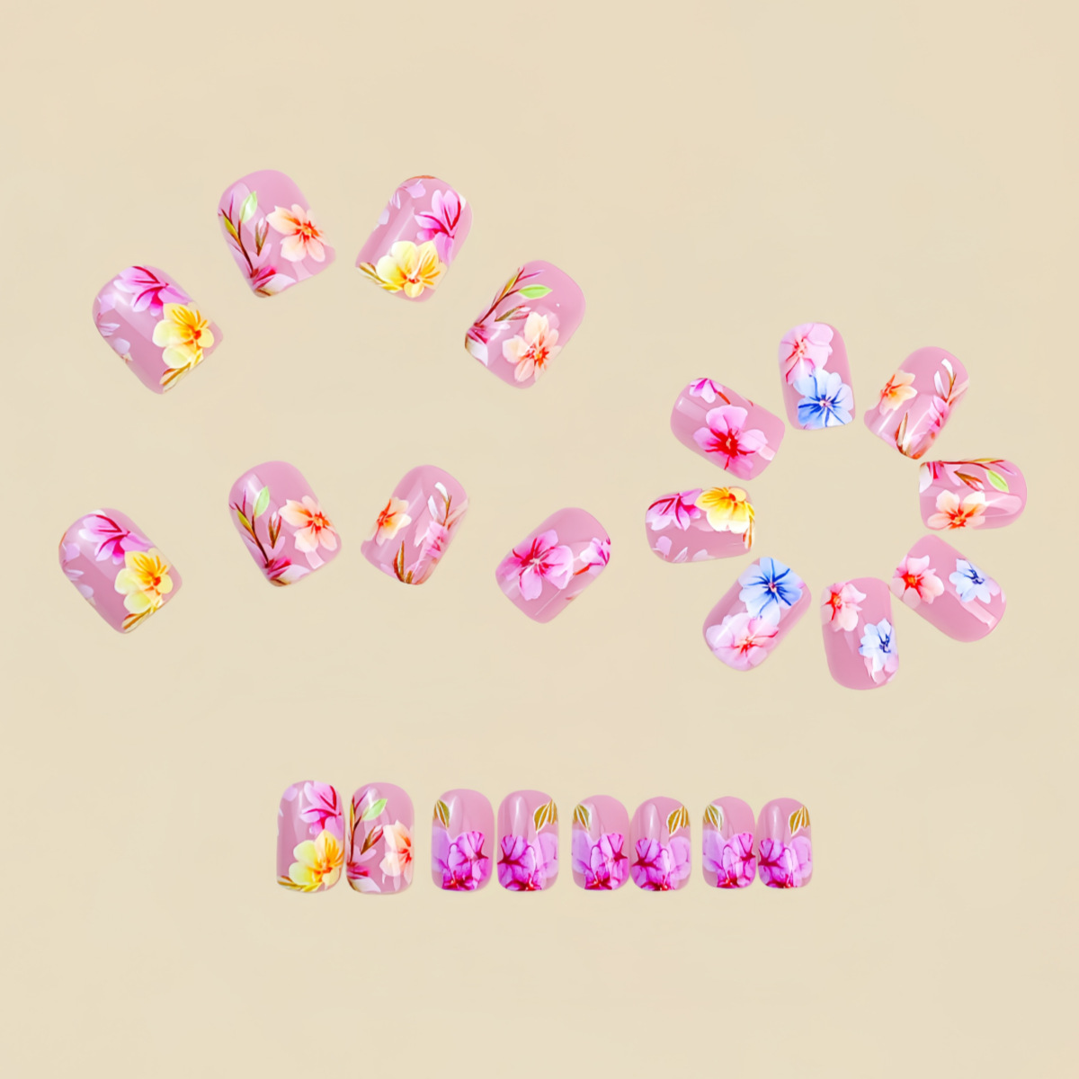 Unhas Postiças Médias para Mul - Pressed Flower Art avaliação e preço