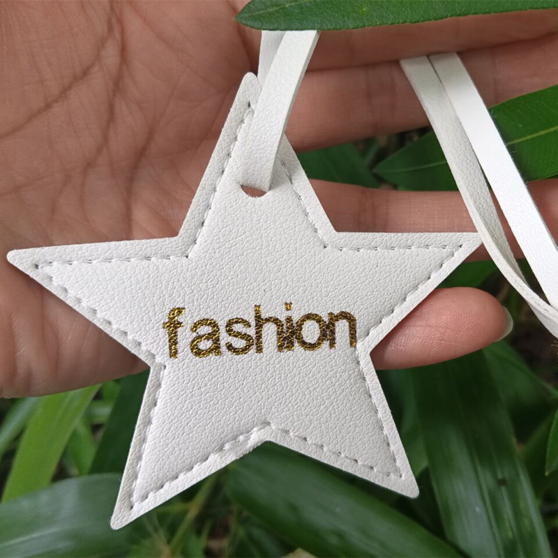 1 peça iniciais grátis estrela - Monogram Keychain Leather avaliação e preço