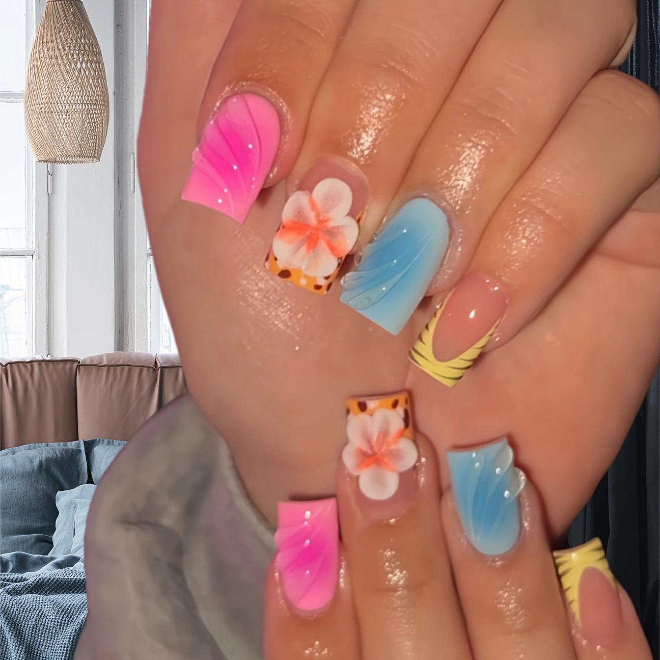 24 pçs cabeça quadrada curta u - Pressed Flower Art avaliação e preço