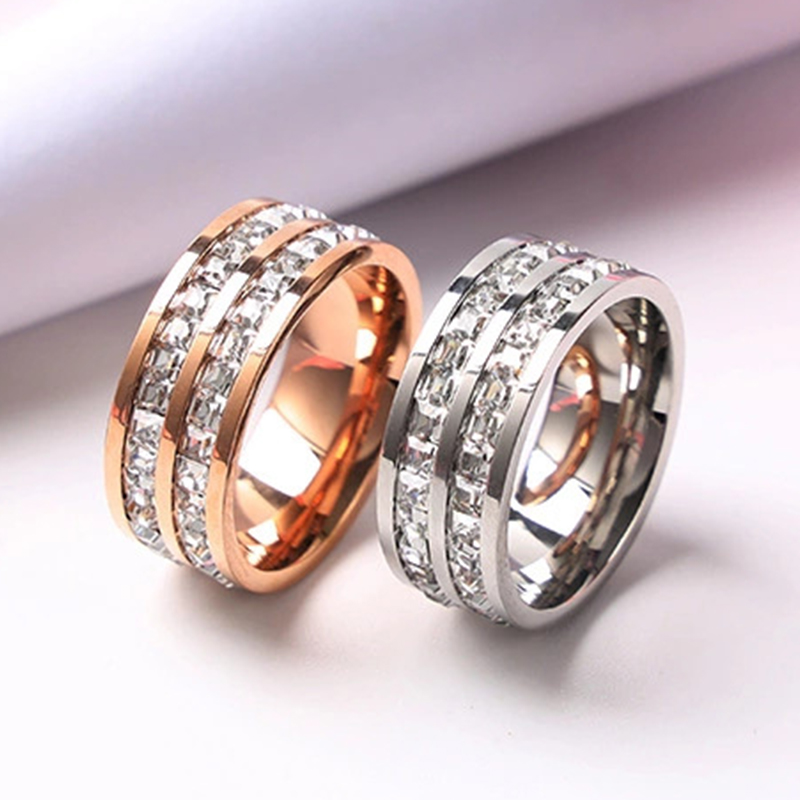 Luxo rosa cor de ouro única fi - Initial Ring Custom avaliação e preço