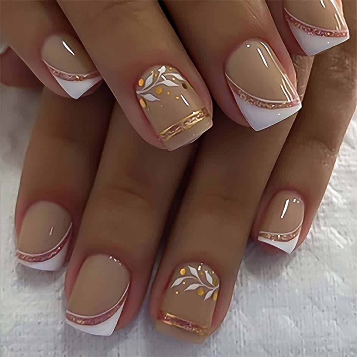 Unhas Postiças Curtas Quadrada - Pressed Flower Art avaliação e preço