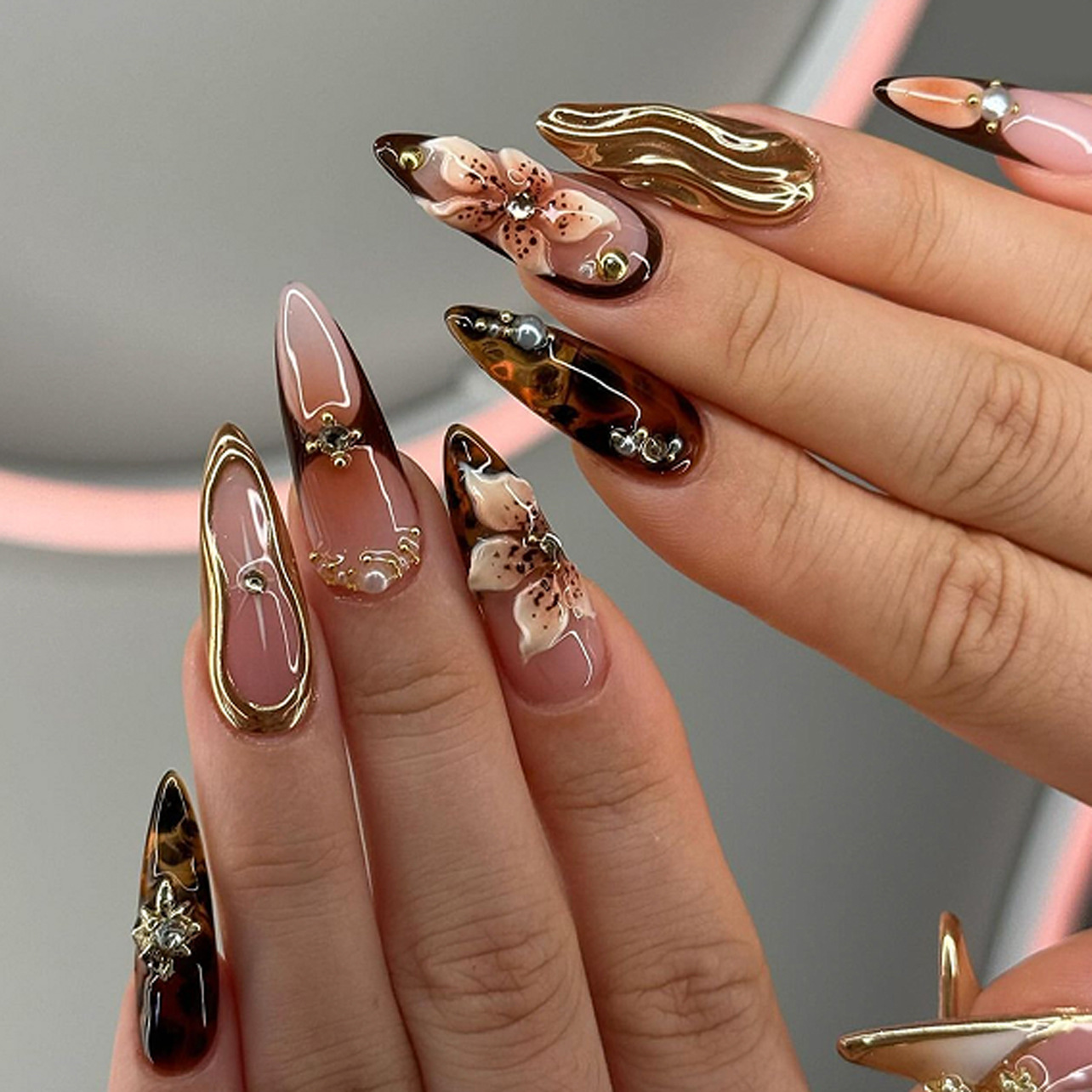 Unhas Postiças de Luxo Maillar - Pressed Flower Art avaliação e preço