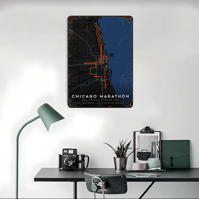 Mapa do Percurso da Maratona d - Custom Map Poster avaliação e preço