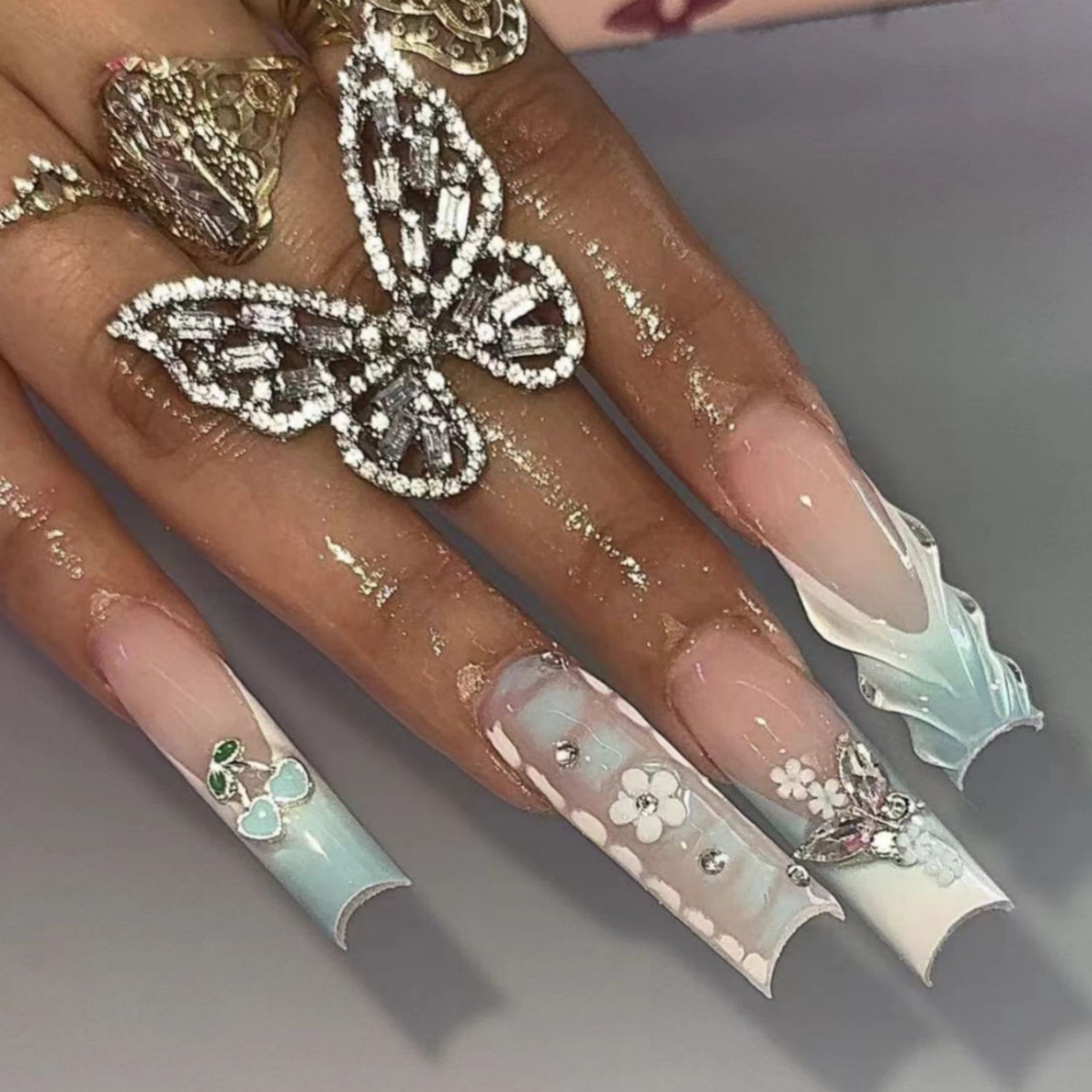 24 pçs flor imprensa em unhas  - Pressed Flower Art avaliação e preço